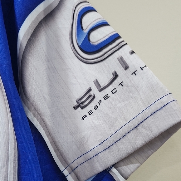 Elite Blue and White Men's Performance Jersey - Picture 4 of 10